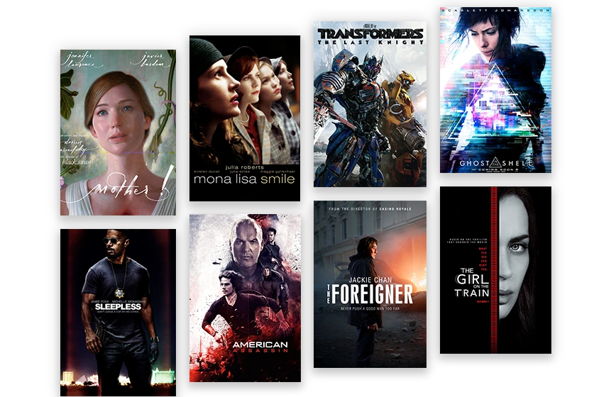 Image showcasing a selection of popular movies available on our IPTV service in Canada.